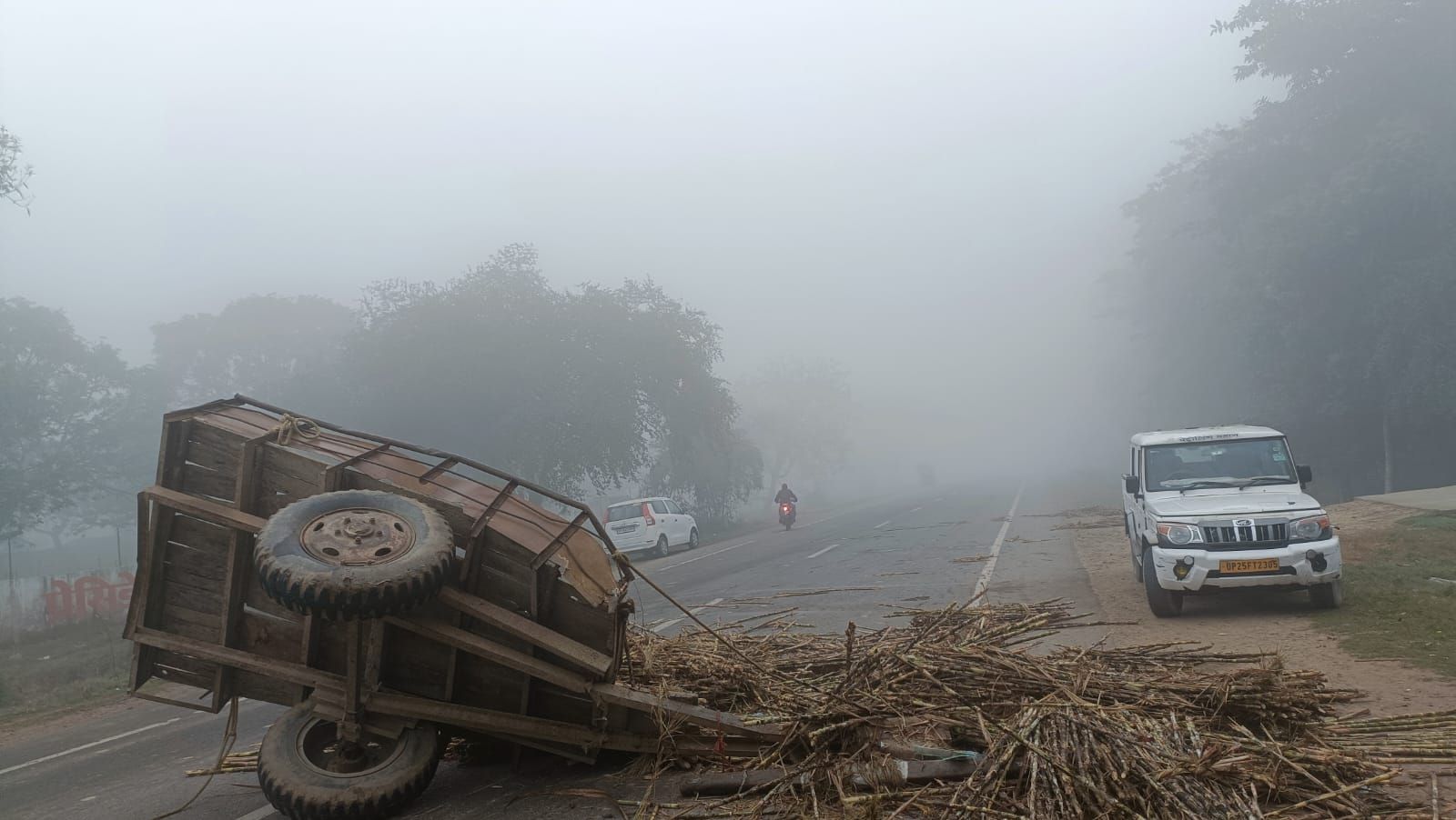 गन्ना तुलवाने जा रहे किसान की सड़क हादसे में मौत