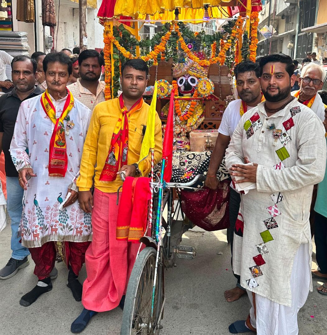 बीसलपुर में धूमधाम से निकली भगवान जगन्नाथ की रथयात्रा